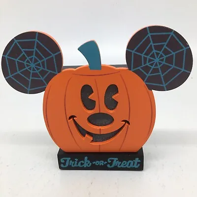 Disney Parks Halloween Pumpkin Trick Or Treat Mickey Mouse Light Up Decor • $29.99