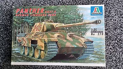 Italeri 1/35 No 270.german Panther Standard Tank Kitunmade • £24.95