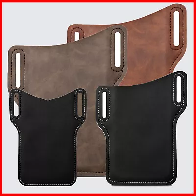 For IPhone Samsung Vertical Cell Phone Holster Pouch Wallet Case With Belt Clip • $7.99