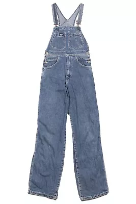 90s Vintage Denim Dungarees | 28 X 32 | Bib Overalls Wash Workwear Retro 19AA • £27.99