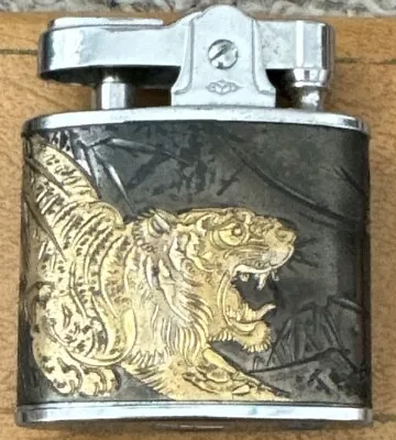 Vintage Prince Automatic Super Lighter Japan Rare Tiger & Dragon Scene • $49.99