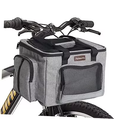 Dog Bike Basket Pet Bike Carrier Removable Pet Bicycle Basket Bag For Small  • $52.39