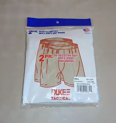 2 Pairs Of USGI Duke Tactical Tan Sand Jersey Knit Boxer Briefs Size Small • $14.99