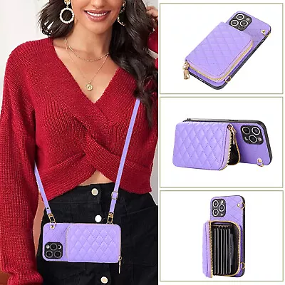 For OPPO Leather Wallet Case Card Pocket Stand Crossbody Phone Cover Hot Women • $12.57