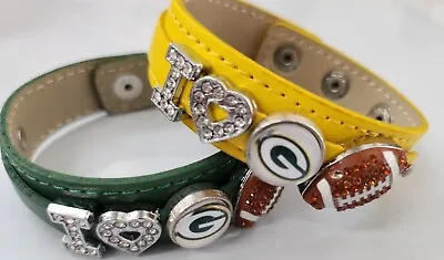 I Love Green Bay Packers Rhinestone Bracelet / Green Bay Packer Fans • $10