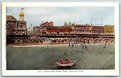 View From Steel Pier Atlantic City 1910 Post Card Osbourne Vintage Postcard • $10.99
