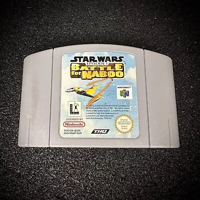 Star Wars Episode 1: Battle For Naboo For Nintendo 64 Tested & Working • $44.99