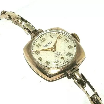 Ladies/Women's 9ct 9carat Yellow Gold Vintage Rotary Watch • $797.87