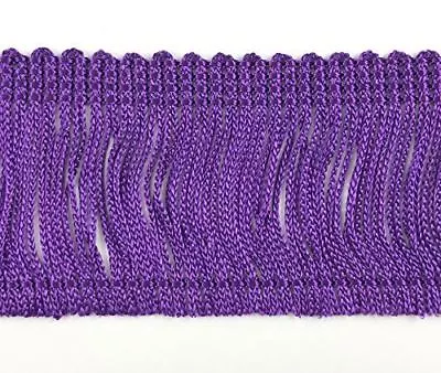 TRIMPLACE Purple 2  Rayon Chainette Fringe - 9 Yards • $13.87