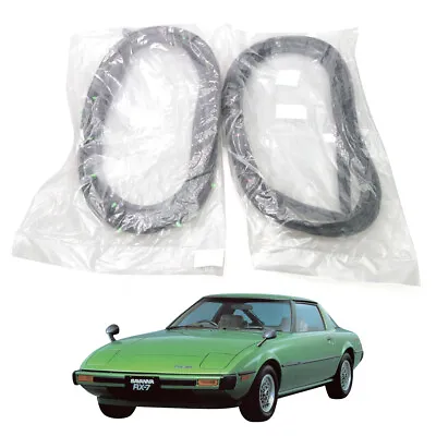 Fit 1979–85 Mazda Savanna RX-7 GS S 2DR Coupe Door Weatherstrip Rubber Seal Pair • $137.46