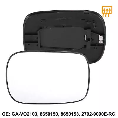 Rearview Passenger Side Heated Mirror Glass W/ Backing For Volvo XC70 XC90 03-06 • $22.99