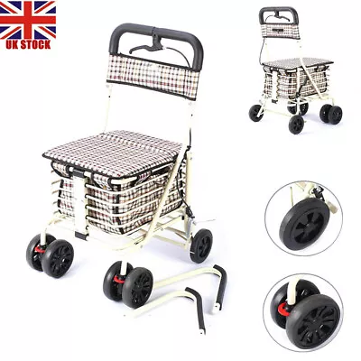 £126.90 • Buy Walk & Rest Folding 6 Wheel Shopping Trolley With Seat & Brakes