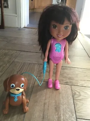 £10 • Buy Dora The Explorer Talking 12” Doll With Perrito Pup Toy