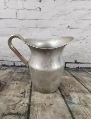 Vintage Aluminum Water Pitcher Farmhouse Vase Handle 2 Qt Milk Jug Howard Co. NY • $23.99