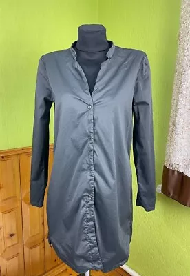 Transit Par Such Gray Shirt Dress Size 2 V-Neck Button Closure • £38.55