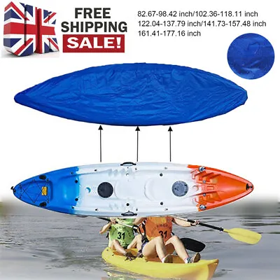 Kayak Cover Canoe Boat Waterproof UV Resistant Dust Storage Shield Boat 2.1-4.5M • £19.94
