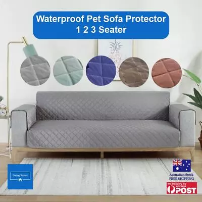 Pet Sofa Cover 1 2 3 Seater Waterproof Protector Couch Covers Lounge Slipcover • $28.99