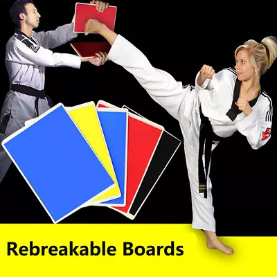 Rebreakable Breaking Boards Martial Arts Karate Taekwondo Complete Set 4 Colors • $22.99