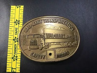 Walmart Transportation Driver Safety Award Belt New Brass Buckle • $19.95