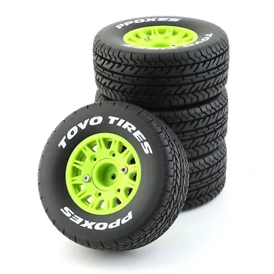RC Car Rubber Tires & Wheel For 1/8 1/10 Scale RC On Road Car HSP RACING Tamiya • £37.99