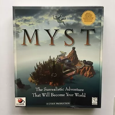 Myst (Windows MS-DOS PC 1996) - COMPLETE IN BOX ORIGINAL BIG BOX • $8