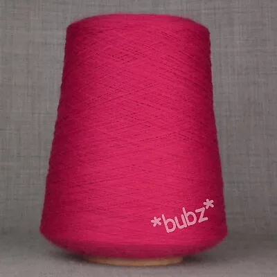 £15.95 • Buy SUPER SOFT MERINO WOOL SOCK YARN 400g CONE 1 2 PLY RED MACHINE KNITTING NYLON