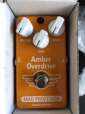 Mad Professor Hand Wired Amber Overdrive Guitar Effect Pedal • $450