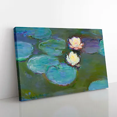 Water Lilies Lily Pond Vol.41 By Claude Monet Canvas Wall Art Print Framed Decor • £29.95