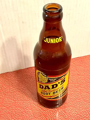 Dad's Old Fashioned Root Beer Amber Soda ACL Bottle 7oz Junior Atlanta Georgia • $9