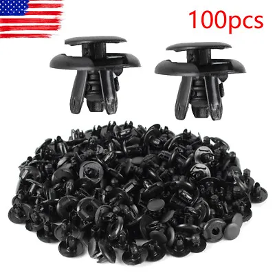 100Pcs Fender Liner Fastener Rivet Push Clips Retainer For Toyota Camry Corolla • $6.98