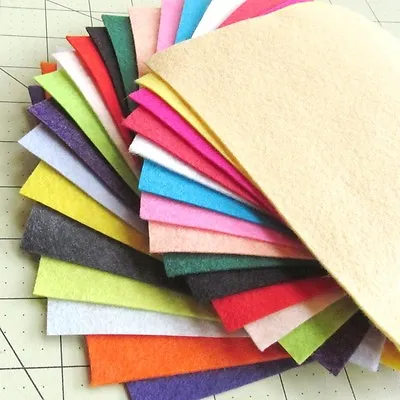 21 - 6 X12   Summer Colors Collection - Merino Wool Blend Felt Sheets • $17.85