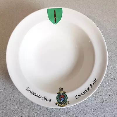 British Army Commando Forces Sergeants Mess Ceramic Bowl Sampson Bridgwood 17 Cm • £14.95