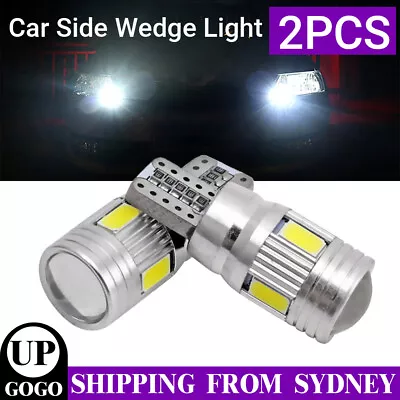 2x Canbus T10 LED SMD Car Side Wedge Parker Light Globe White Bulbs 168 194 W5W • $5.95