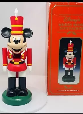 Vintage Mickey Mouse Walt Disney Wooden Nutcracker In Box • $75