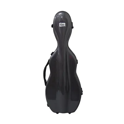 VIOLIN CASE PAITITI Cello Shaped Full Size Super Black Fiber Glass Violin Case • $129.99