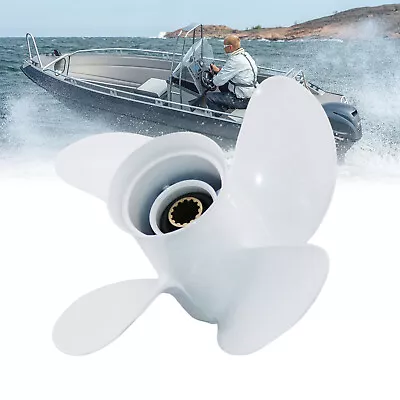 Outboard Propeller 10 5/8x12 Fit Yamaha 25-60HP T25 F30 F40 F50 Aluminum 4 Blade • $79.99