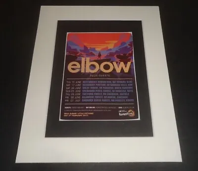 £7.50 • Buy ELBOW Summer 2017 Tour-Mounted Original Advert