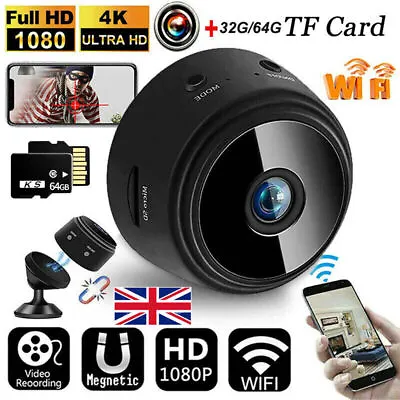 £4.99 • Buy 1080P HD IR Wireless WiFi CCTV Indoor &Outdoor MINI IP Camera CAM Home Security