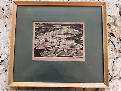 C. A. Seward Lithograph Signed And Dated ( Student Of Birger Sandzen ) Lilies • $400
