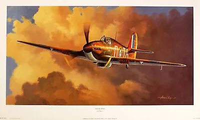 Adrian Rigby  Unsung Hero  Hawker Hurricane Brown Fine Art Print Collectible • £27.99