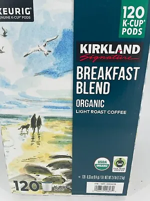 Kirkland Signature Breakfast Blend Light Roast Coffee-120 K-CupsBB25 Free Ship • $35.99
