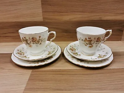 2 X Vintage Colclough Avon Pattern English Bone China Tea Trios • £13.99