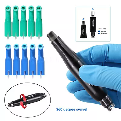 Dental Hygiene Prophy Handpiece Air Motor 4 Hole With 4:1 Nosecone 360° Swivel • $26.16