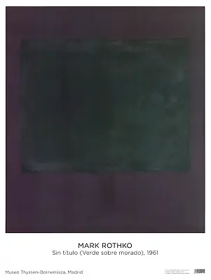 MARK ROTHKO Untitled (Green On Purple) 1961 2022 • $75