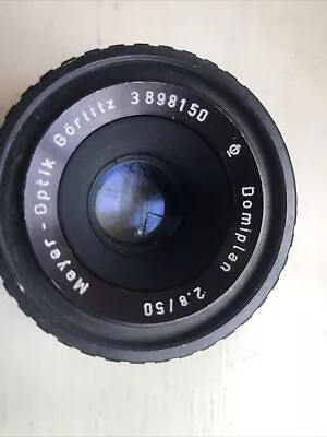 Vintage Meyer-Optik Gorlitz Domiplan  Zebra 50mm F2.8 M42 Lens - For Parts! • $49