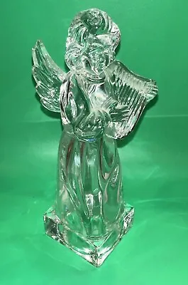 Christmas Angel Mikasa Crystal Angel Herald Colletion With Angelic Harp Guft • $18