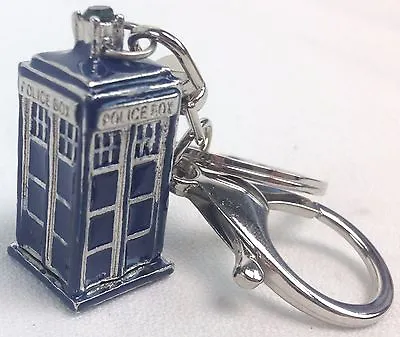 3D TARDIS Doctor Who Science Fiction TV Series - Imported Metal Keychain Keyring • £12.54