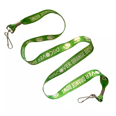 Discover Card ORANGE BOWL Lanyard • NCAA Football • Lime Green • Miami Florida • $14.99