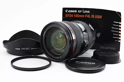 [MINT Canon EF 24-105mm F/4 L IS USM Wide Angle Standerd Zoom Lens From JAPAN • $887.45