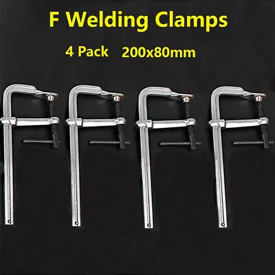 4 Pack F Welding Clamp 200×80mm Heavy Duty Industrial Quality Forged Steel Clips • $63.85